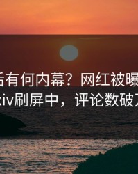 深扒背后有何内幕？网红被曝秘闻，pixiv刷屏中，评论数破万