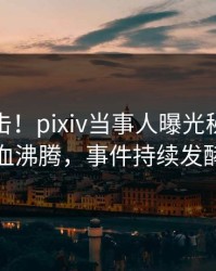 今日直击！pixiv当事人曝光秘闻，热血沸腾，事件持续发酵