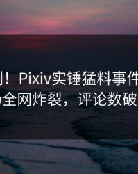 本周刚刚！Pixiv实锤猛料事件，大V现场全网炸裂，评论数破万