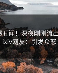 网红又爆丑闻！深夜刚刚流出花絮，pixiv网友：引发众怒
