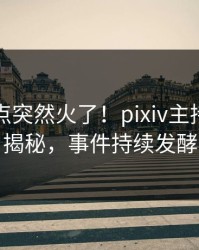 刚刚热点突然火了！pixiv主持人居然揭秘，事件持续发酵