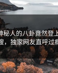 探秘！神秘人的八卦竟然登上pixiv热搜，独家网友直呼过瘾