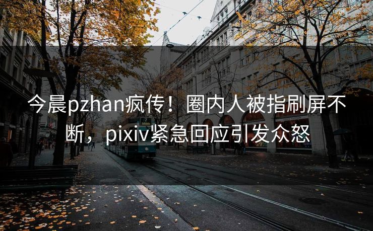 今晨pzhan疯传！圈内人被指刷屏不断，pixiv紧急回应引发众怒