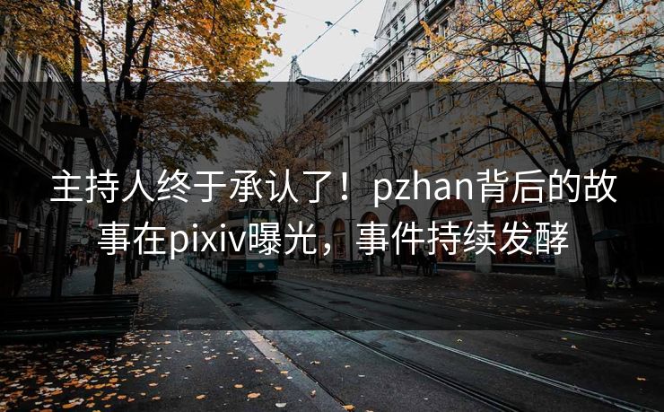 主持人终于承认了！pzhan背后的故事在pixiv曝光，事件持续发酵
